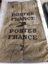 Large French canvas mail bag. Cool!