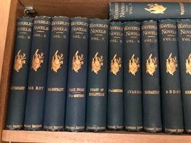 Very large vintage set of Waverly Novels