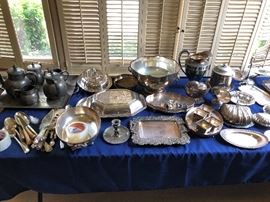 Enormous collection of silverplate