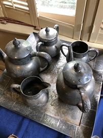 Art Nouveau Pairpoint tea service