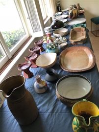 Over 2 dozen pieces of pottery