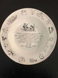 Owl and Pussycat enamel bowl