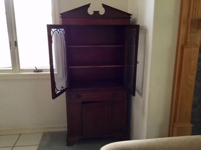 Antique Chippendale display cabinet