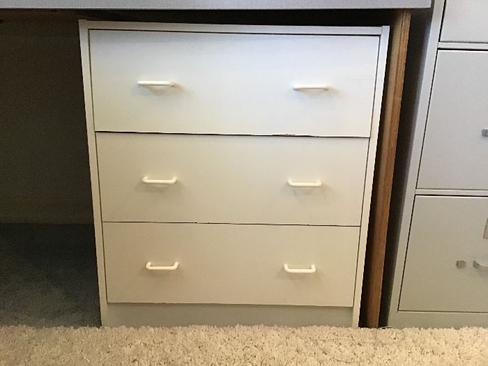 Three drawer cabinet in fair condition