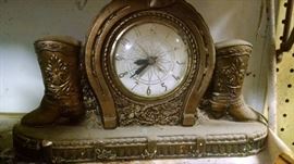 Vintage clocks and clock parts.