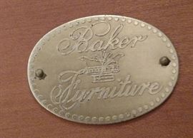 Baker Furniture Plaque