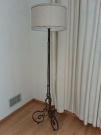 Ornate Iron Floor Lamp