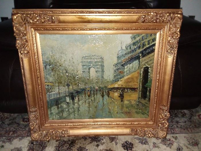 Paris Painting By M. Paterson