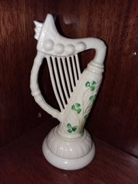 Belleek Harp Figurine
