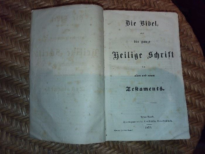 Die Bibel Ober Die Ganze Heilige Schrift Des Alten Und Neuen Testament (1870)