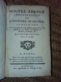 Nouvel Abrege Chronologique De L' Histoire De France (1752)