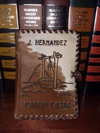 J. Hernandez Martin Fierro With Leather Bound Cow Hide Cover (1952)