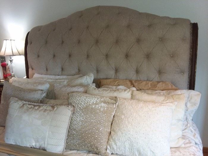 Bed With Decorative Designer Pillows