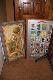 Assorted Art and Posters - Baseball Cards