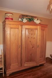 Large Armoire and Kitchen Decorative