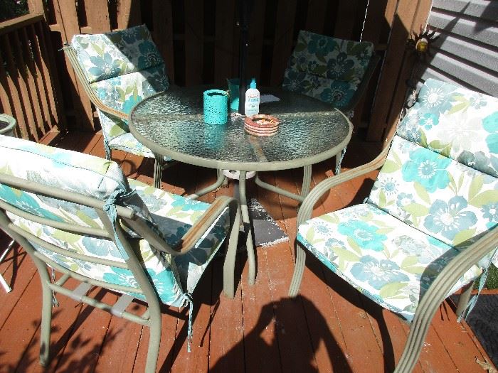 PATIO TABLE AND CHAIRS