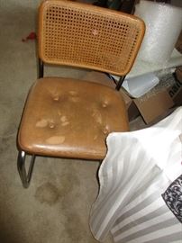 CHAIR 4 GOES WITH CHROME GLASS TOP TABLE