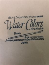 Vintage Stoneware Water Colors Dawn