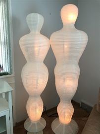 "Couple" paper lantern lights, life-size