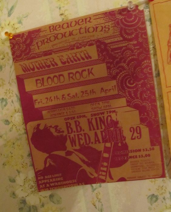 Original Wed April 29, 1970's Paper Broadside. The Warehouse New Orleans. B.B. King.