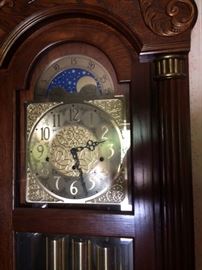 Close up grandfather clock