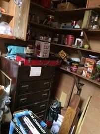 tool boxes, storage solutions, more tools and knick knacks...fasteners, etc...