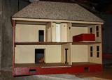 wooden children's toys and dollhouse