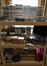 Music, Cd’s, cassette tapes, VHS tapes, record albums, 45’s