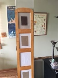 folding room divider with photo frames