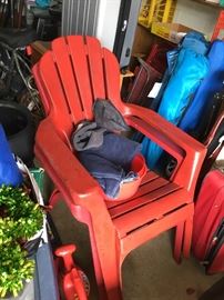 Resin Adirondack chairs