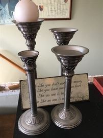 PARTYLITE taper candle classic creations candleholders, 4 total