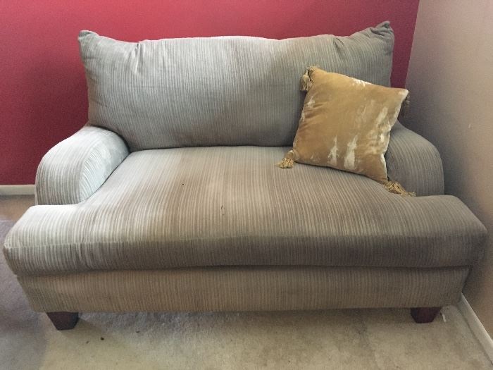 Loveseat with ottoman 