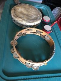 Vintage tambourines