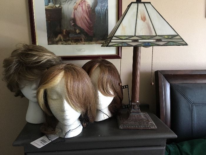 wigs and styrofoam wig heads