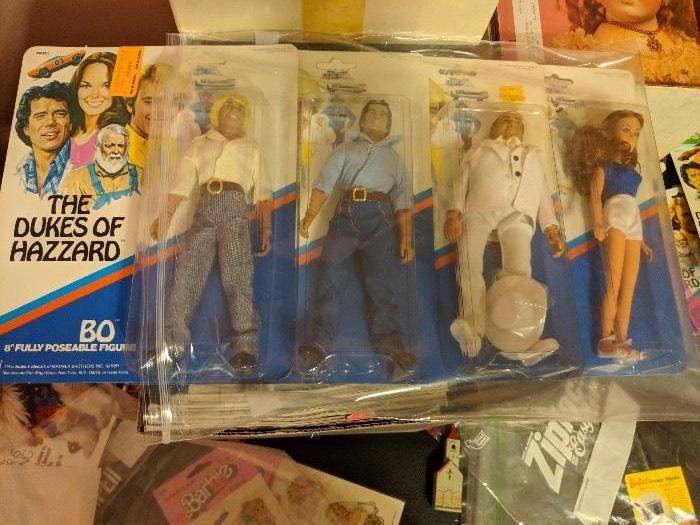 The Dukes of Hazzard 8 in poseable figures-Mint in Package