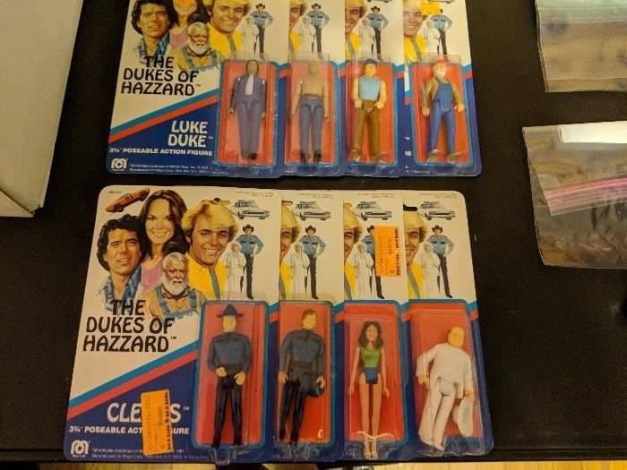 The Dukes of Hazzard 3 3/4 action figures-Mint in Package