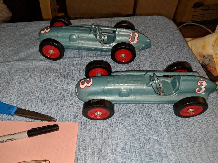 Rare and Hard to Find-Ertl Racer 1 Cars.  Lead medallions attached to wheels.