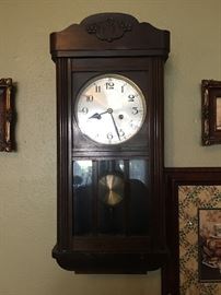 There are numerous antique clocks!!