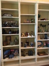 Lord of the rings collectibles, Andrea birds, beer steins, small flamingo & palm tree collection. 