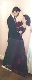 Cardboard Rhett and Scarlett - Gone  with the Wind - cardboard & life size . 