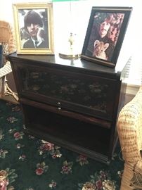 Short stack of 2 lawyers cabinets or barrister cabinets. Both glass doors are intact and in great shape. 