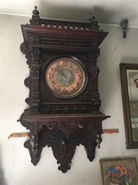 Very ornate , very large , very old clock. What a beauty!!!