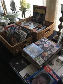 Beatles magazines, U.K. Magazines, Uncut, Mojo, a few cds & dvds ....
