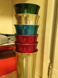 Vintage aluminum glasses