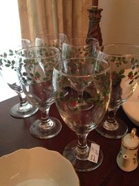 Holly stemware
