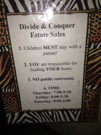 Guidelines provide easy shopping.