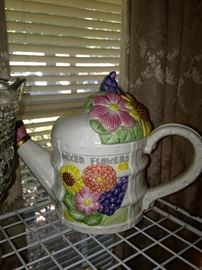 Watering can cookie jar