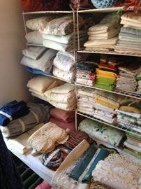 Sheets, napkins, and other linens