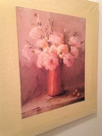 One of three companion floral pictures