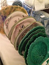Majolica and other plates